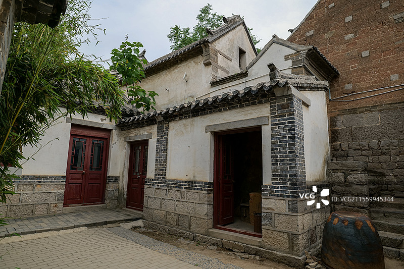 山东济南朱家峪景区进士故居图片素材