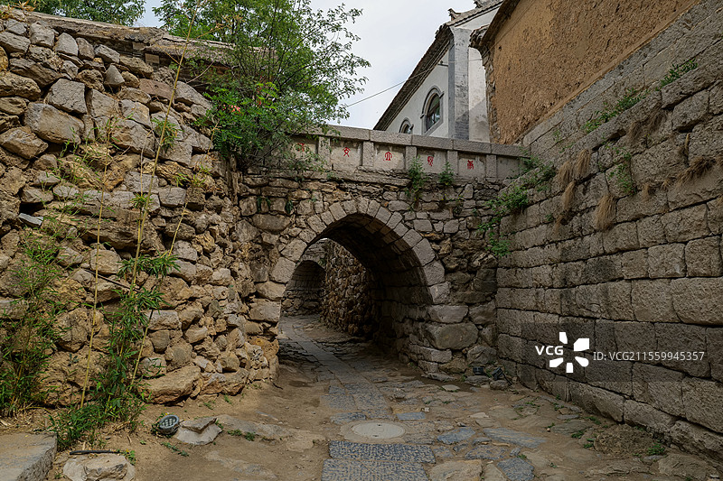 山东济南朱家峪景区立交桥图片素材