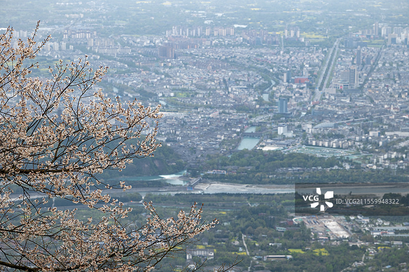 俯瞰都江堰图片素材