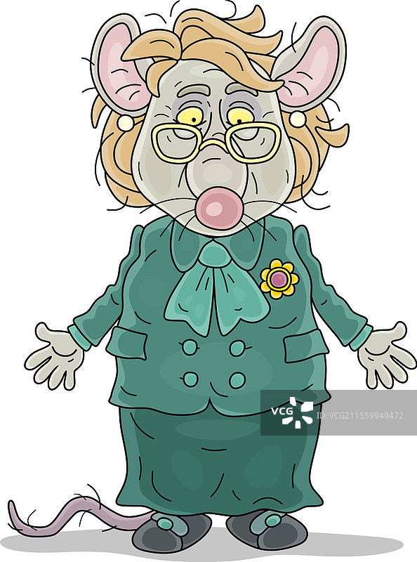 老旧的脏老鼠官员图片素材