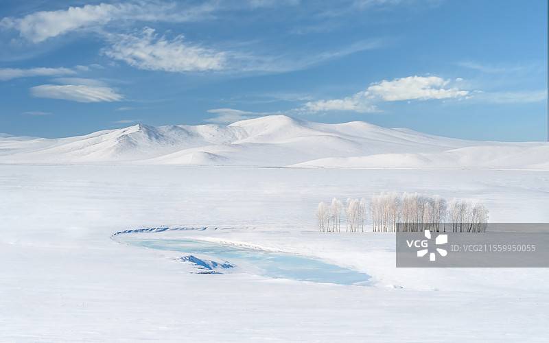 呼伦贝尔的冬季图片素材