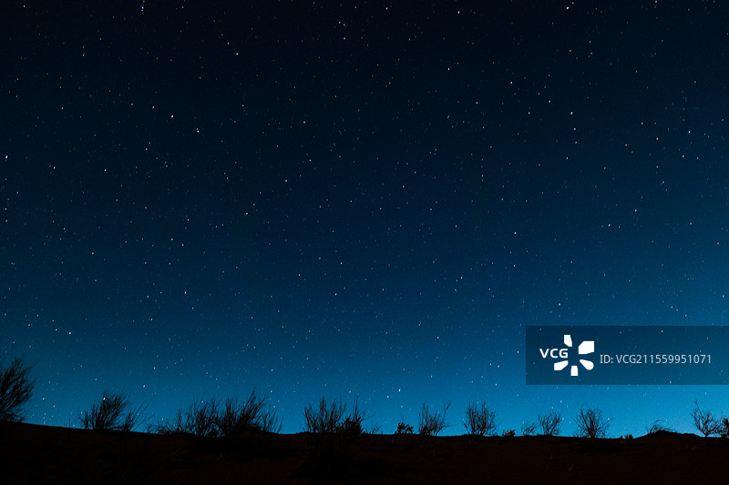 中卫沙漠星空图图片素材