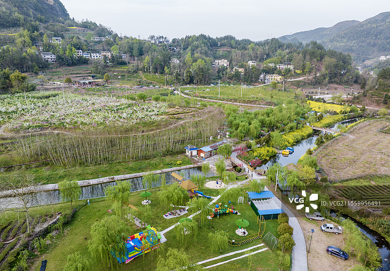湖北恩施白杨坪镇锦园农庄风光图片素材