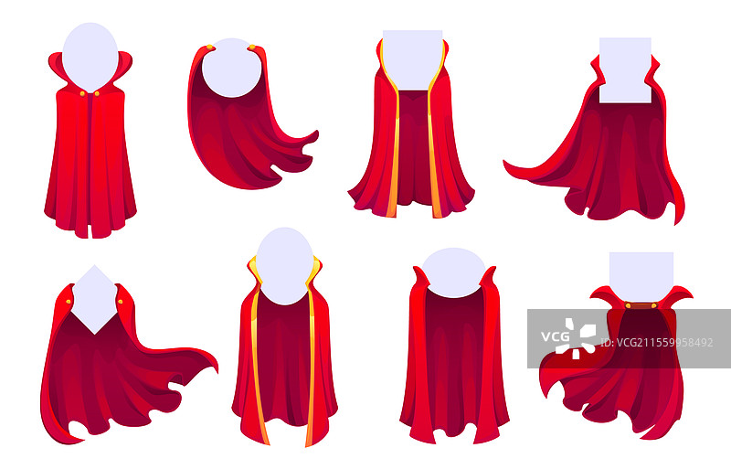 红色超级英雄斗篷卡通超级英雄披风图片素材