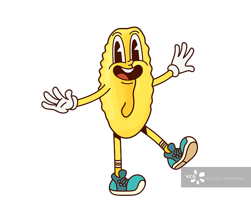 快乐的意大利面马洛雷杜斯卡通角色图片素材