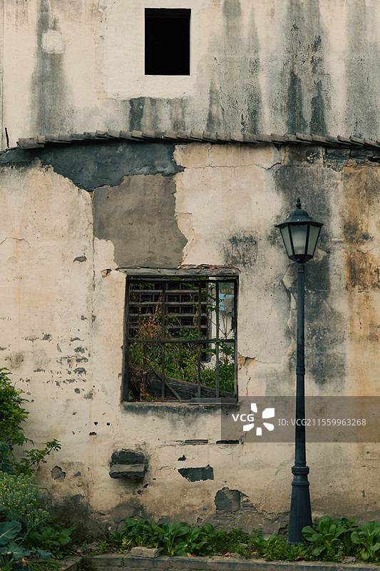 古村落老房子特写图片素材