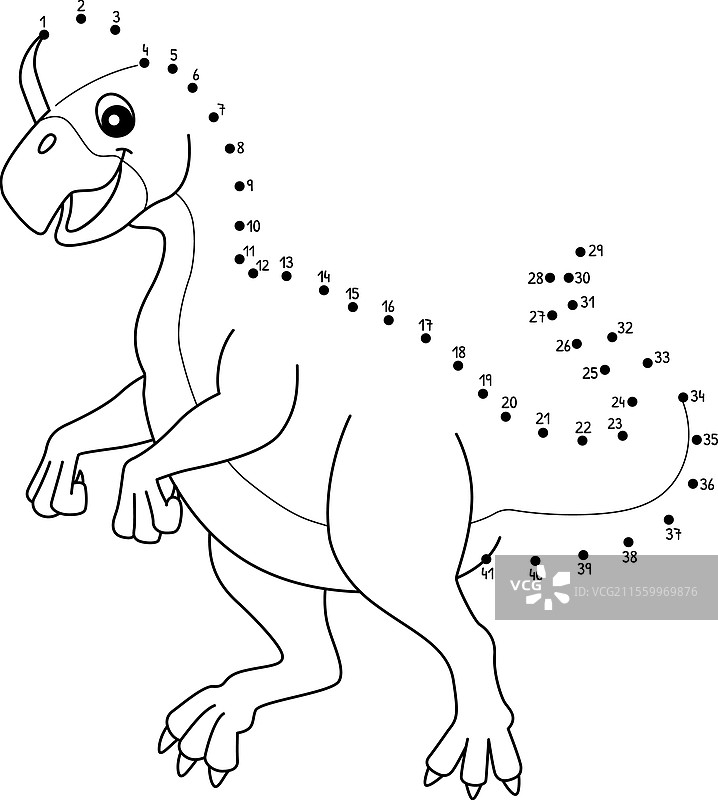孤立的点对点恐爪龙恐龙动物图片素材