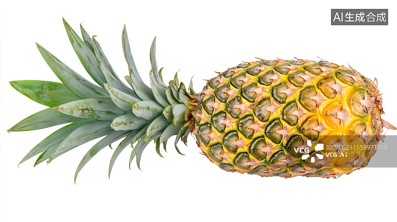 【AI数字艺术】金黄香甜的菠萝图片素材