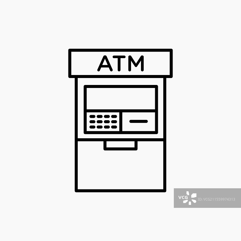 ATM图标 简单图标图片素材