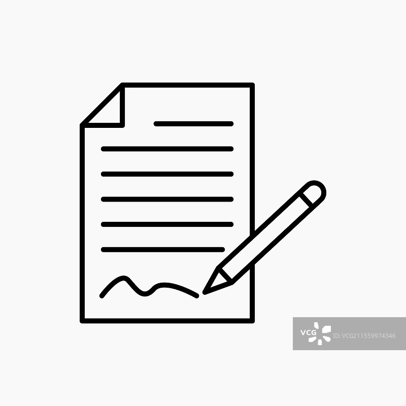 协议图标 简单图标图片素材