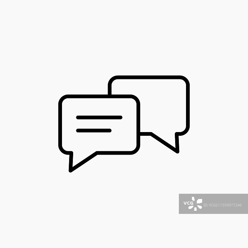 聊天气泡图标 简约图标图片素材