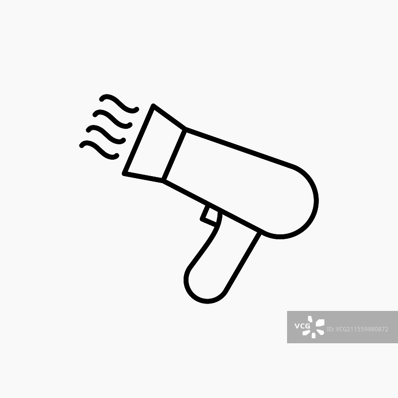 吹风机图标 简约图标图片素材