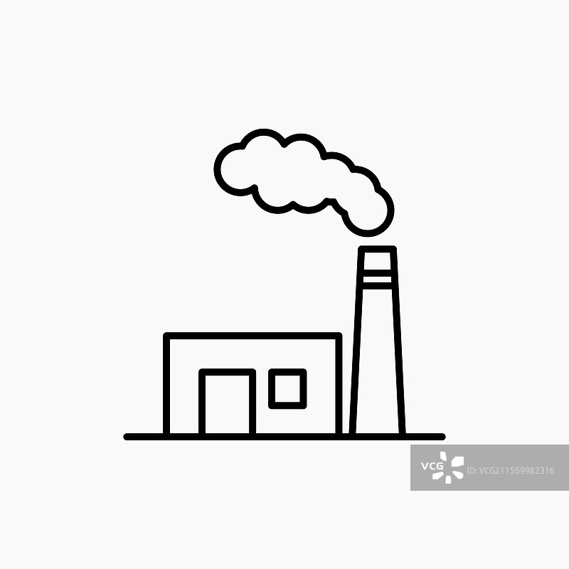 工业工厂图标 简单图标图片素材