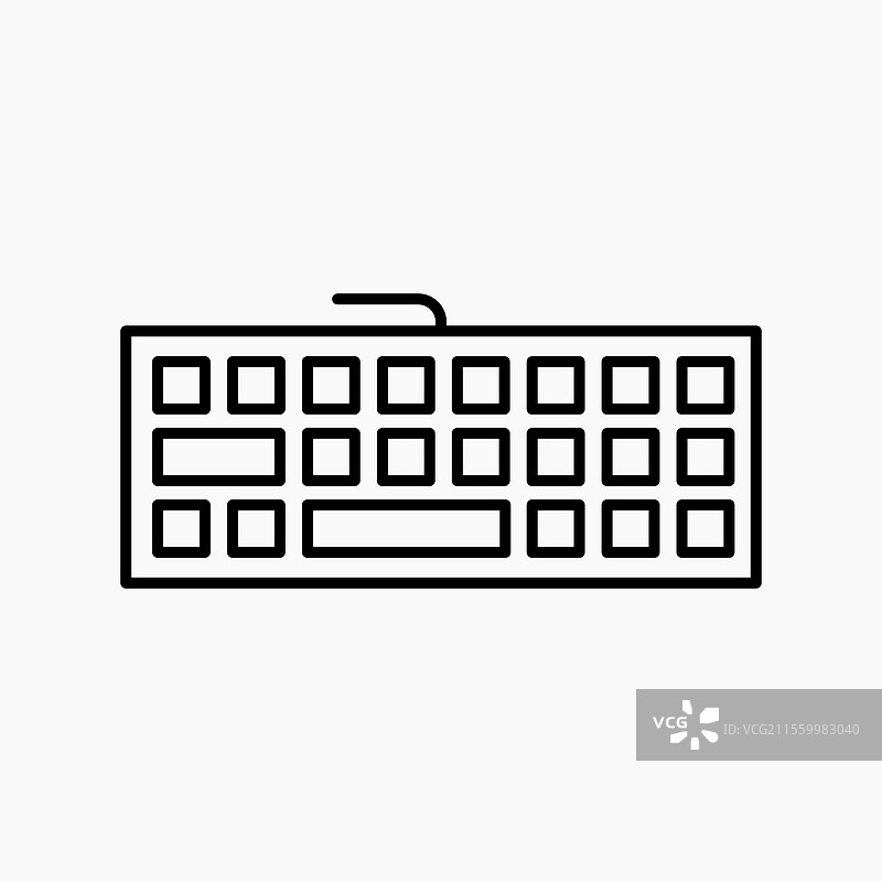 简单的键盘图标图片素材