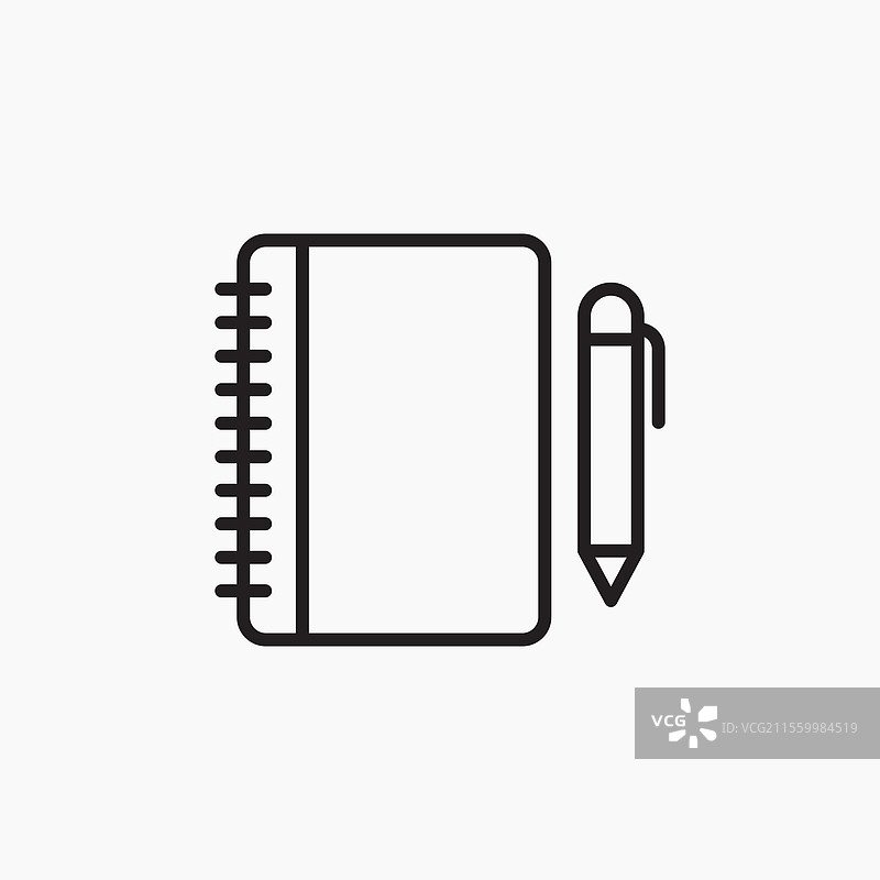 简单的笔记本图标图片素材