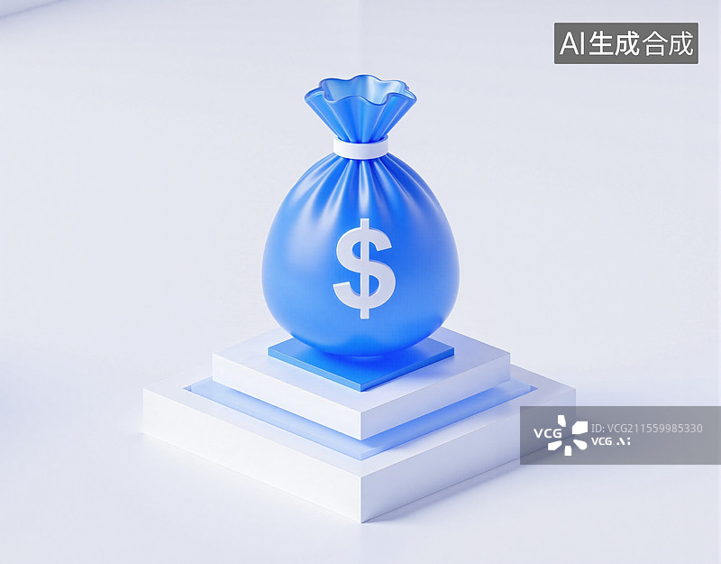 【AI数字艺术】科技风微软钱袋图片素材