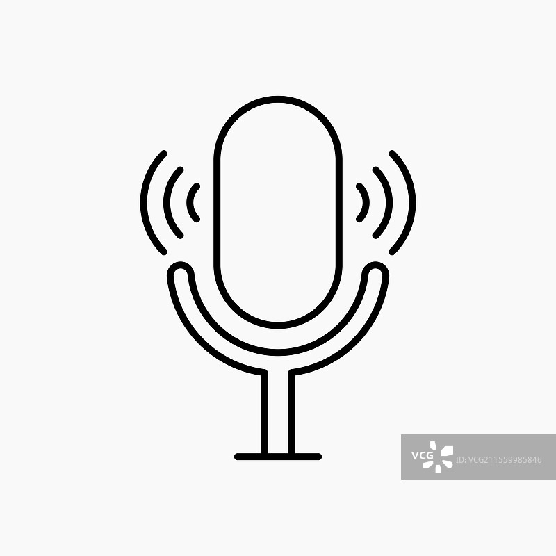 播客图标 简约图标图片素材