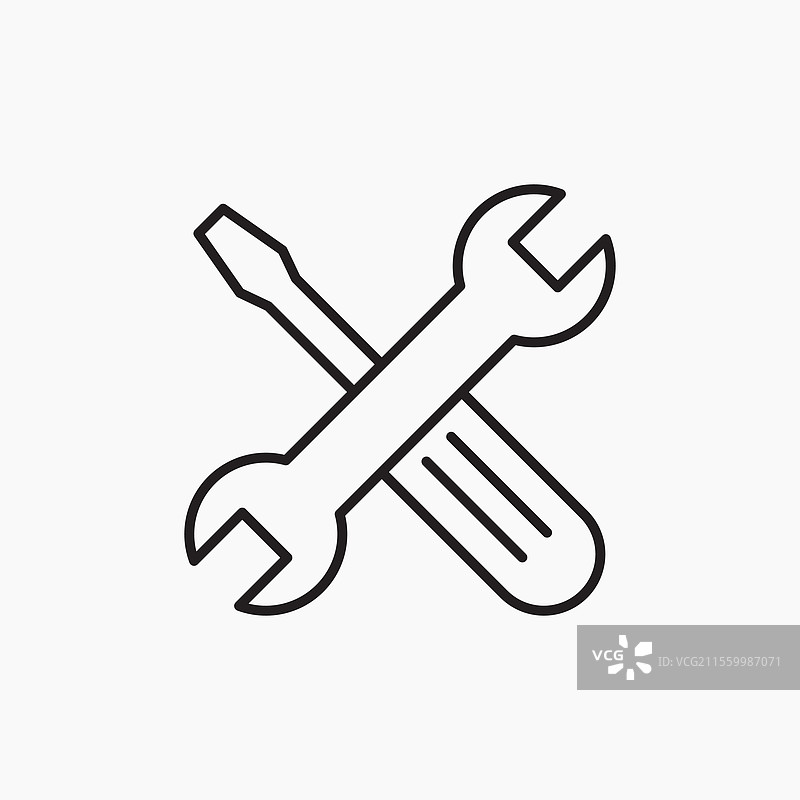 修理工具图标 简单图标图片素材