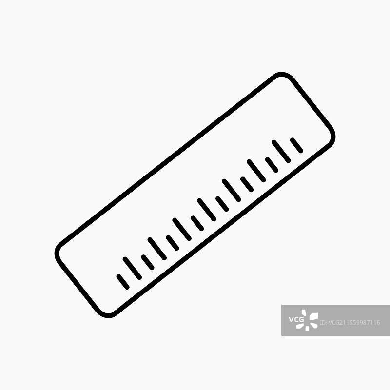 尺子图标 简单图标图片素材