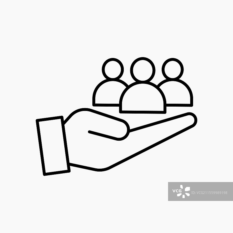 团队合作图标 简单图标图片素材