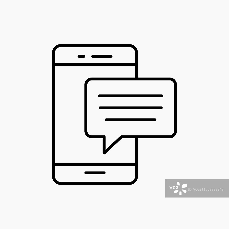 简单的短信图标图片素材