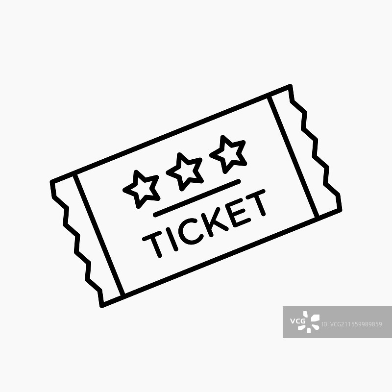 票根图标 简单图标图片素材