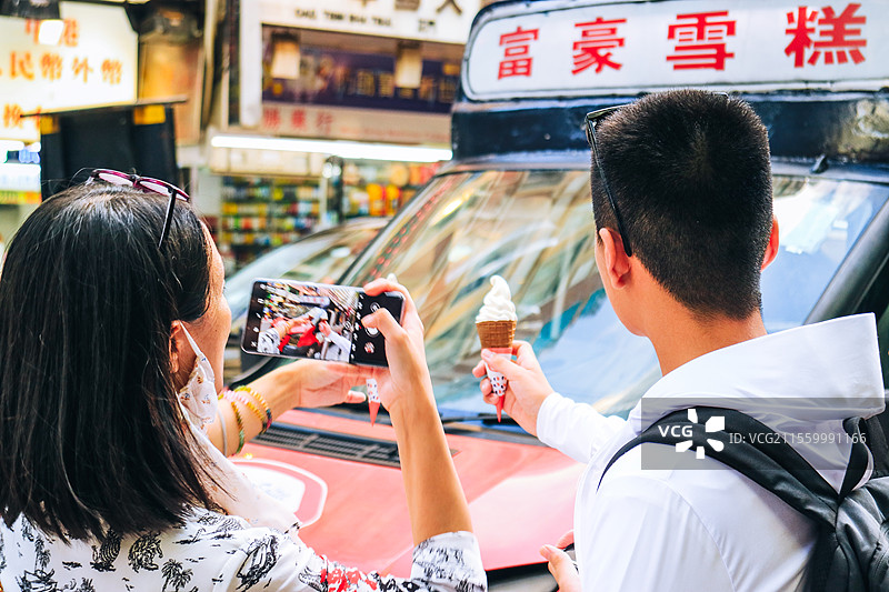 香港尖沙咀富豪雪糕图片素材