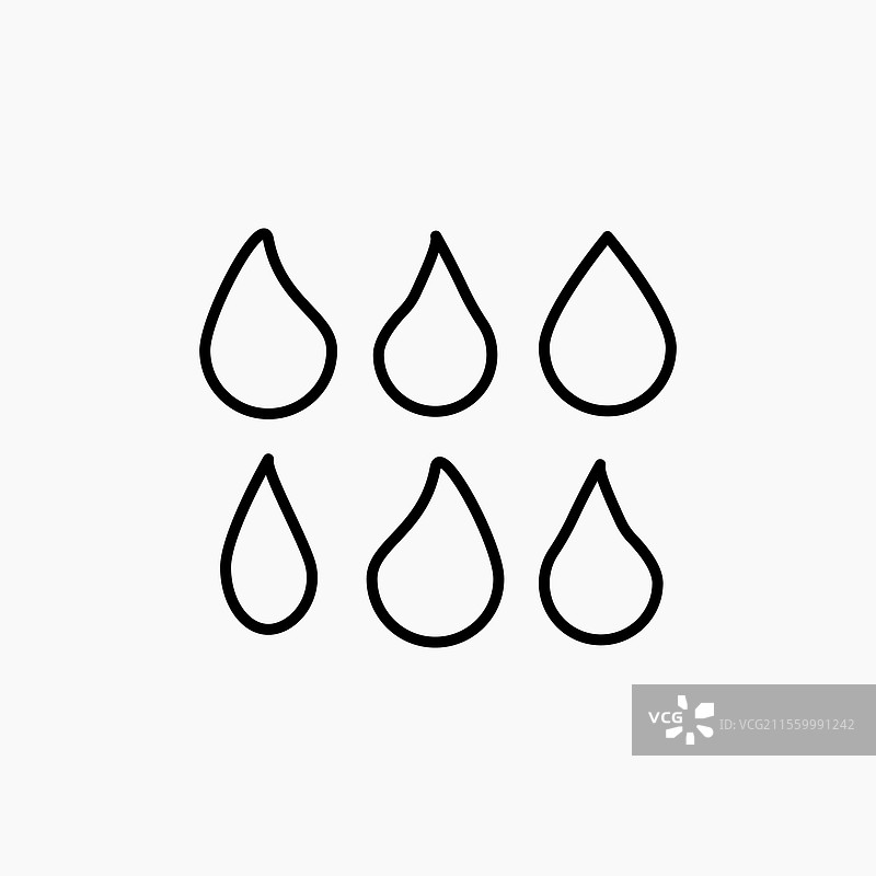 水滴形状图标 简约图标图片素材