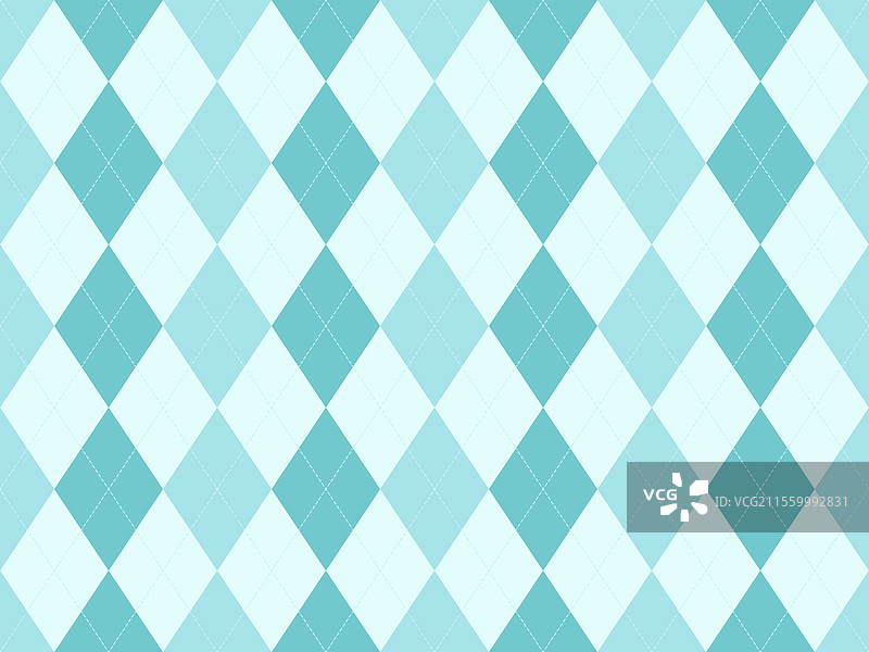 优雅的宁静水蓝色和白色菱形图案图片素材