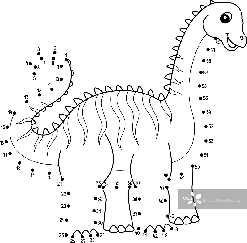 点对点的雷龙恐龙动物，孤立图像图片素材