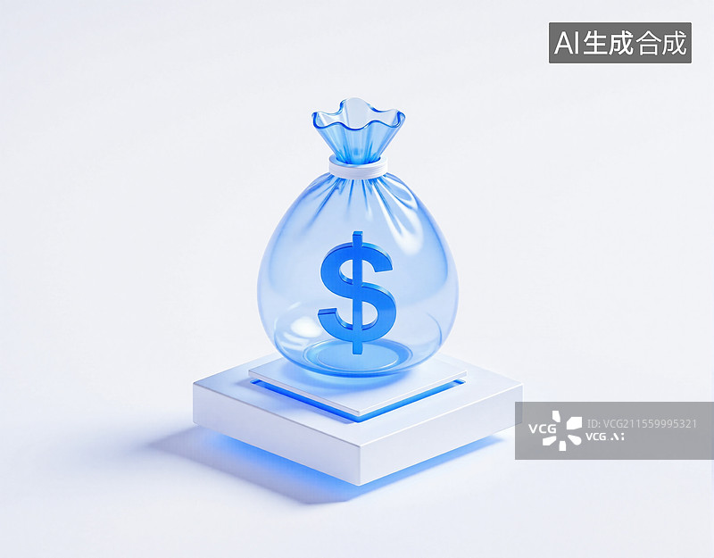 【AI数字艺术】科技风微软钱袋图片素材