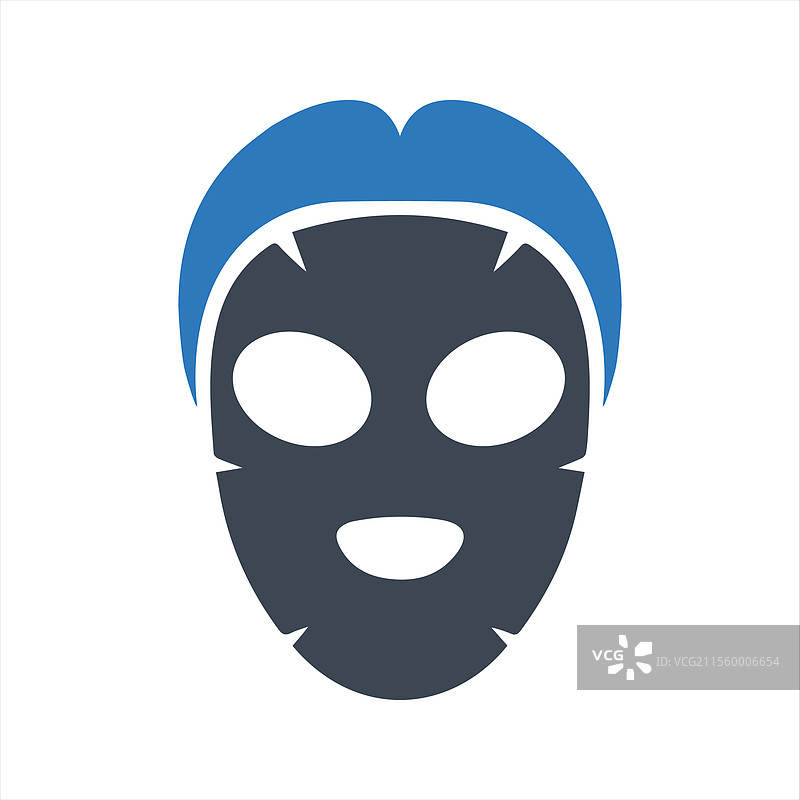 面膜图标 化妆品布面膜图标图片素材