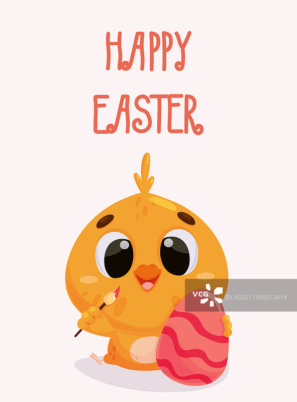 从复活节彩蛋中孵化出来的小黄鸡图片素材