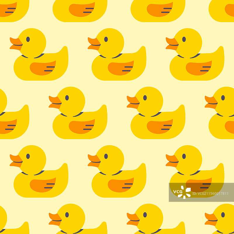 小鸭子无缝图案婴儿玩具背景图片素材
