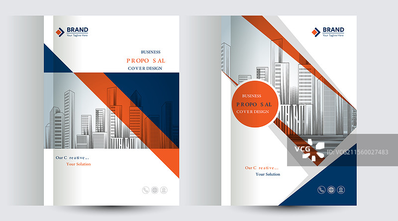 企业商务提案封面设计模板图片素材