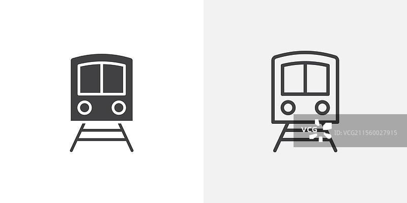 黑色填充和线条版本的训练图标图片素材