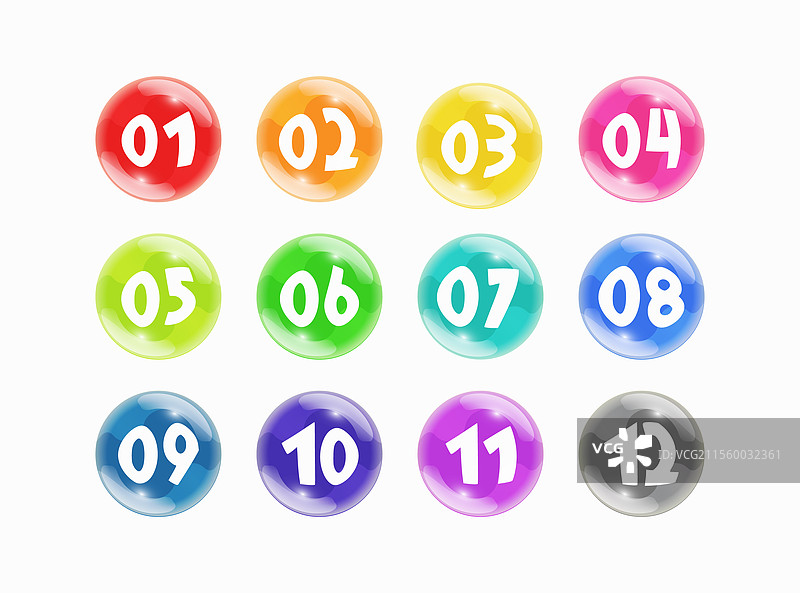 彩色的子弹点按钮图片素材