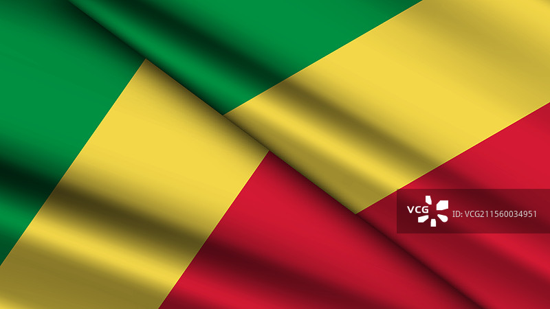 刚果的国家背景，特色为两条波浪形状。图片素材