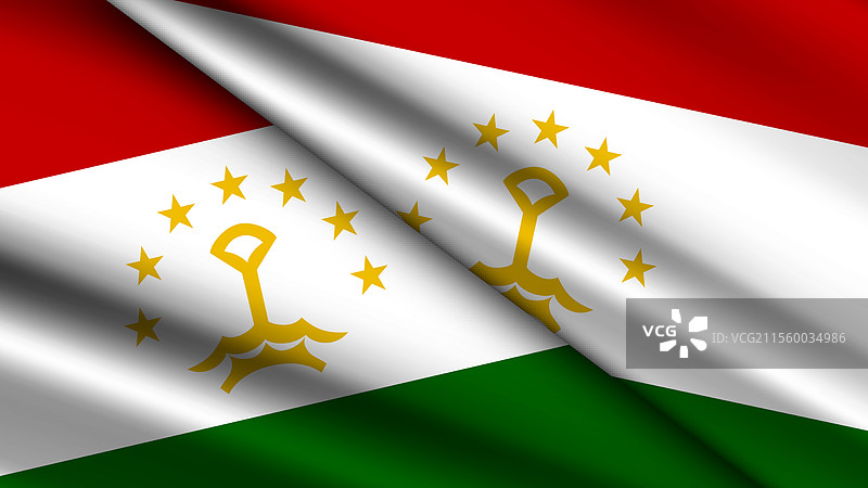 塔吉克斯坦的国家背景，特色为两个元素图片素材