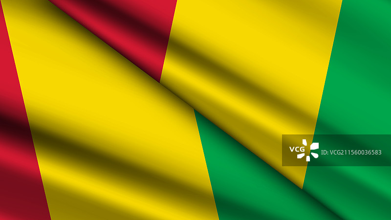 几内亚的国家背景，特色为两条波浪形图案图片素材