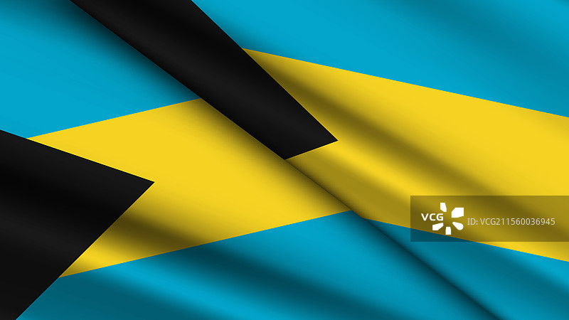 巴哈马的国家背景，特色为两条波浪形的元素图片素材