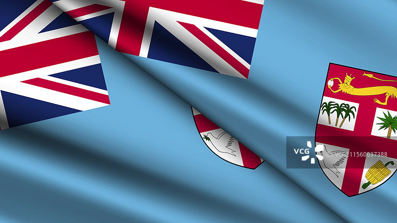 斐济的国家背景，特色为两条波浪形的元素图片素材