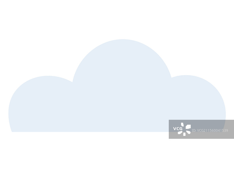 柔和的蓝色云朵象征着数据天气或图片素材