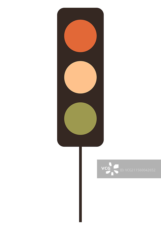 极简主义的红黄绿交通信号灯图片素材