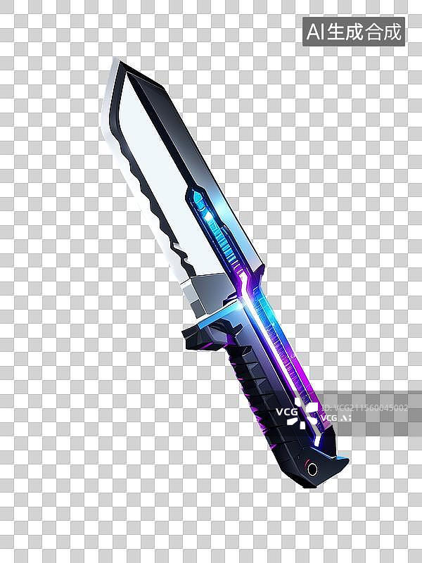 【AI数字艺术】游戏中的一把道具刀图片素材