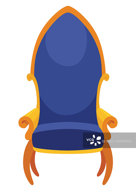 华丽的皇家宝座散发出适合的宏伟气息图片素材