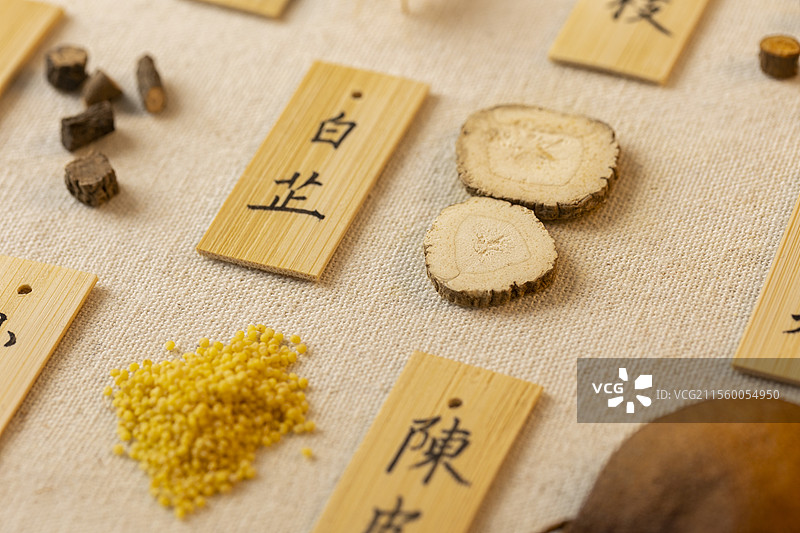 中药材白芷图片素材