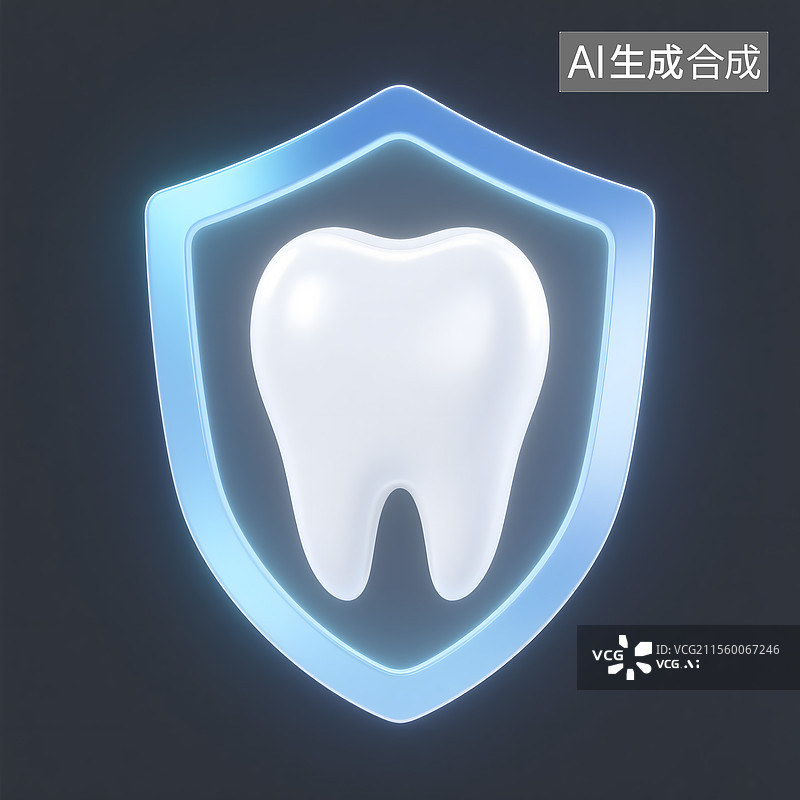 【AI数字艺术】3D 牙齿美白防护矢量图图片素材