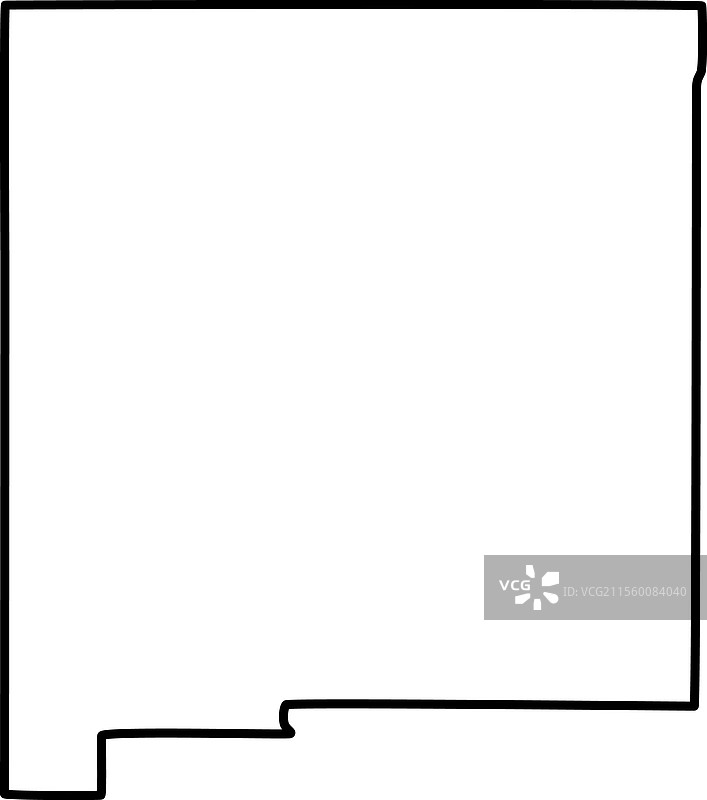 新墨西哥州地图图标设计图片素材