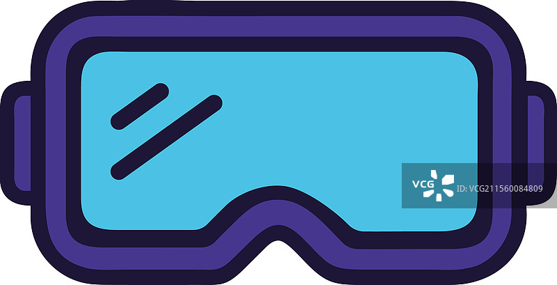 虚拟现实眼镜增强体验图标图片素材